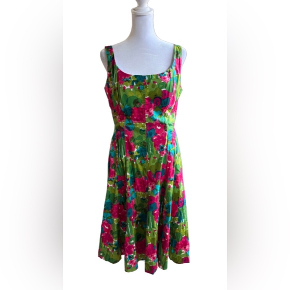 Nine West Dresses & Skirts - Nine West Green and Pink Dress